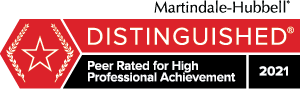 Martindale-Hubbell Distinguished 2021 Award 